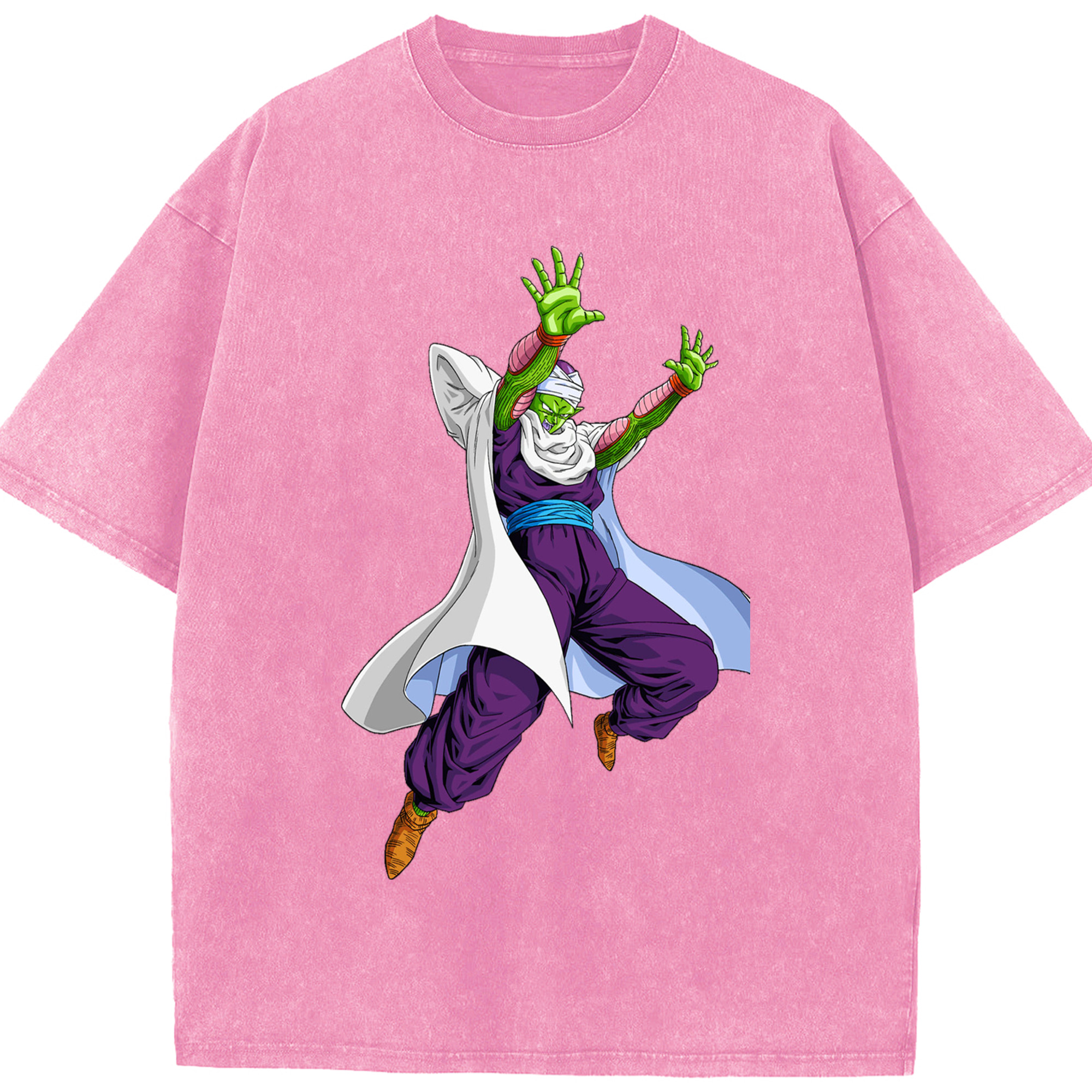 （画像用） ドラゴンボール ピッコロ DRAGON BALL Piccolo 綿100% ヴィンテージ風 半袖Tシャツ（フロントプリント）
